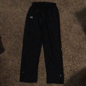 Under Armour lightweight black track pants medium
